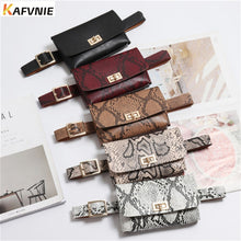 Load image into Gallery viewer, Fashion Snake Skin Pattern Waist Belt
