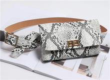 Load image into Gallery viewer, Fashion Snake Skin Pattern Waist Belt
