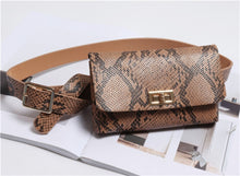 Load image into Gallery viewer, Fashion Snake Skin Pattern Waist Belt
