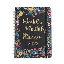 Load image into Gallery viewer, 2022 Notebooks Agenda Daily Weekly Monthly Planner
